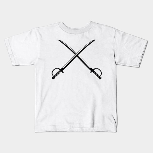 crossing swords Kids T-Shirt by josielyn00